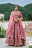 Onine Beautiful Traditional Designer Elegant Embroidery Work Cut Work Silk Lehenga - 7106