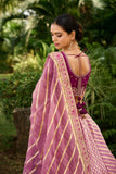 Beautiful Traditional Designer Elegant Onion Embroidery Work Cut Work Orgenza Lehenga - 6809