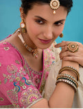 Traditional Off White Cream Pure Dola Viscose Saree with C-Pallu Embroidery, Patchwork, Cut Work Detailing - 7302