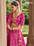 Vibrant Pink Heavy Embroidered Designer Lehenga - AA162