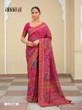 Rani Pink Dolla Silk Traditional Saree - AK-266-RANI