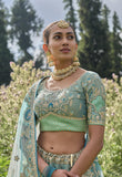 Tissue Lehenga