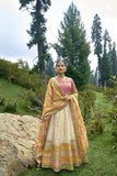 Off-White Multi Circular Lehenga Set