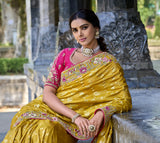 Embroidered Silk Saree