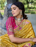 Patchwork and Handwork Saree