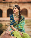border silk saree blouse back neck designs