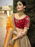 bridal lehenga choli red colour