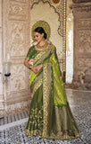 bridal engagement saree