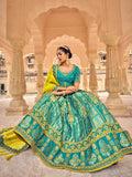 lemon green lehenga