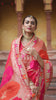 red dola silk saree
