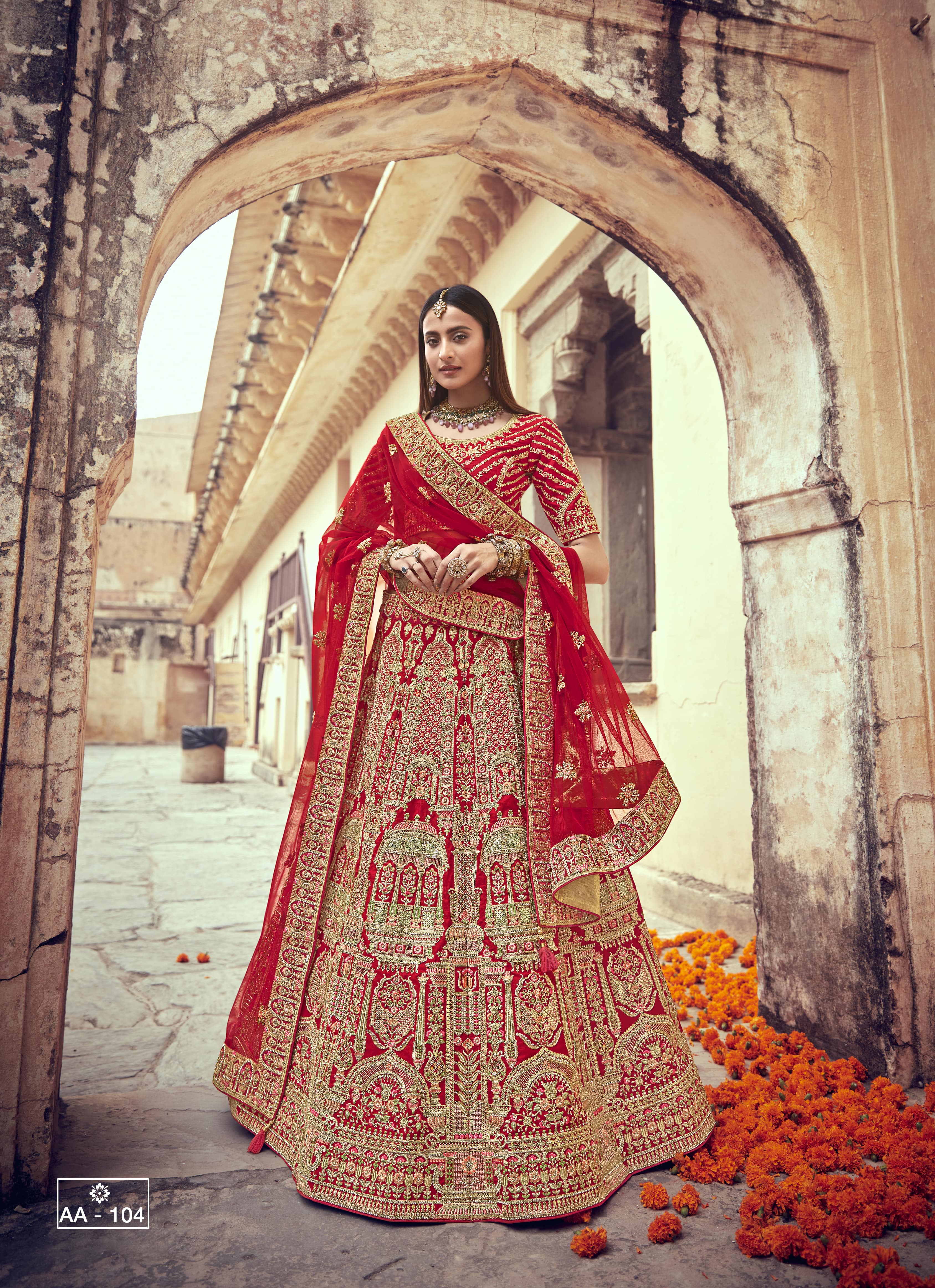 Buy Stunning Red Heavy Embroidered Designer Bridal Lehenga Choli | Bridal  Lehenga Choli